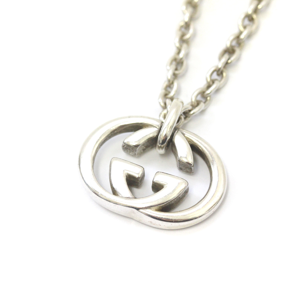 GUCCI Gucci interlocking G logo necklace silver 925