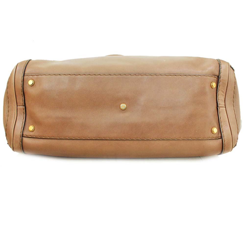 GUCCI Gucci shoulder bag shoulder bag GG running 247183 tote bag leather brown ladies [used] ー ...