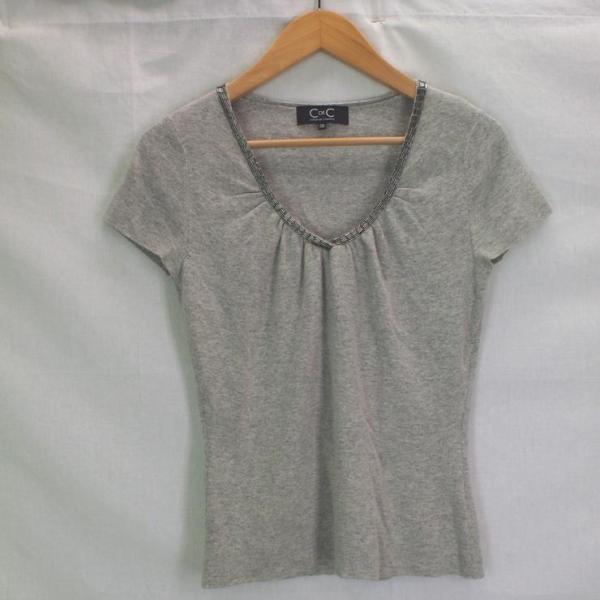 Coup De Chance Kuduchansu Womens Short Sleeve With Beads Knit Gray Size 38 Pre Owned ー The Best Place To Buy Brand Bags Watches Jewelry Bramo
