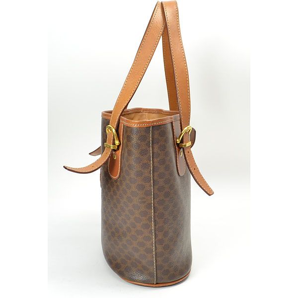 CELINE / Celine / macadam pattern / bucket type tote bag / brown [pre