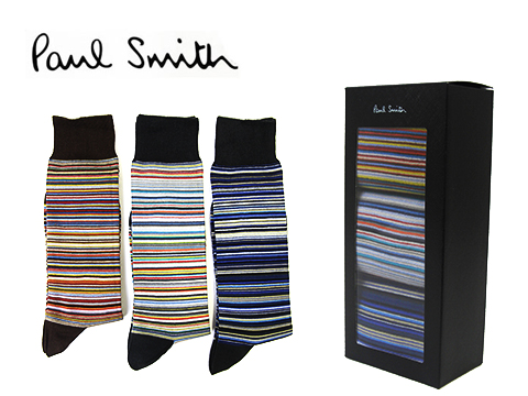 Paul Smith ポールスミス メンズソックス 3パックソックス Anxa Sock Packm 1 ー ブラモ 欲しいブランド品がすぐ見つかる ネット通販サイト