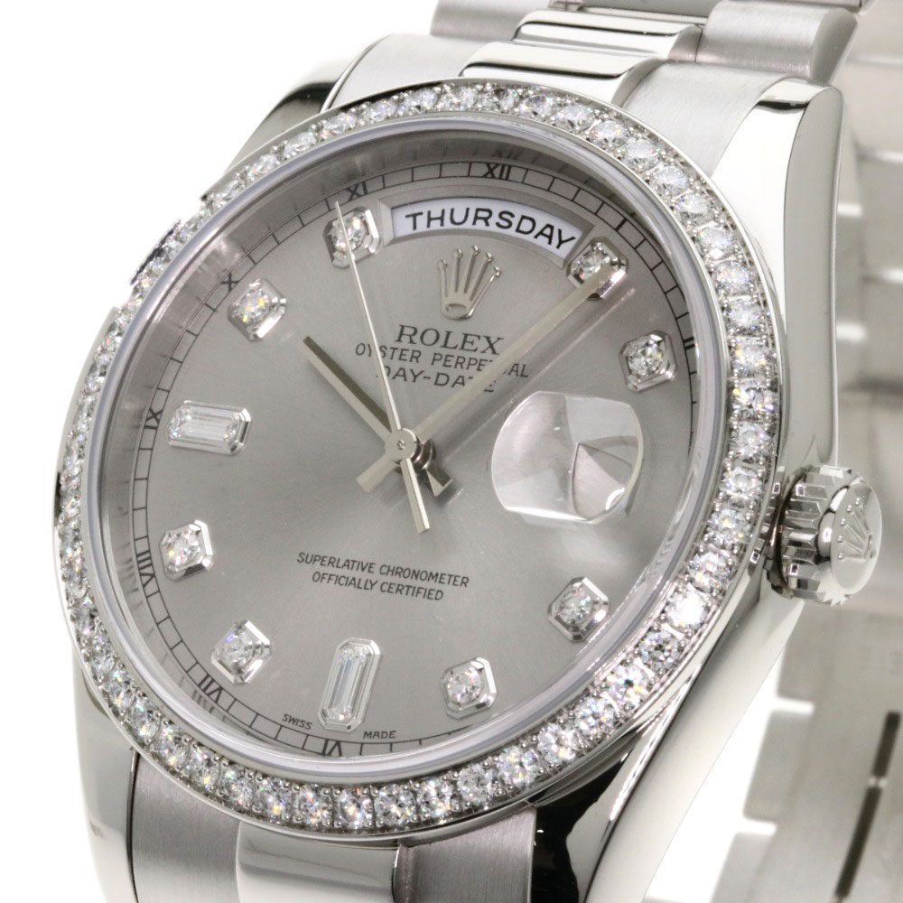 劳力士118346a日期10p钻石手表男士