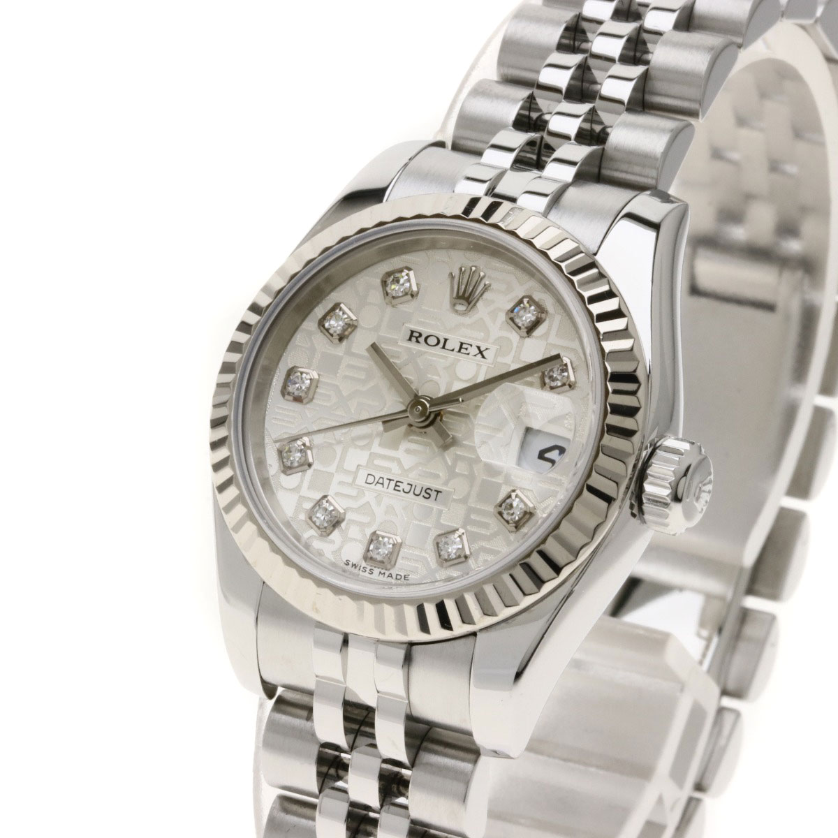 劳力士179174g datejust 10p钻石手表女士