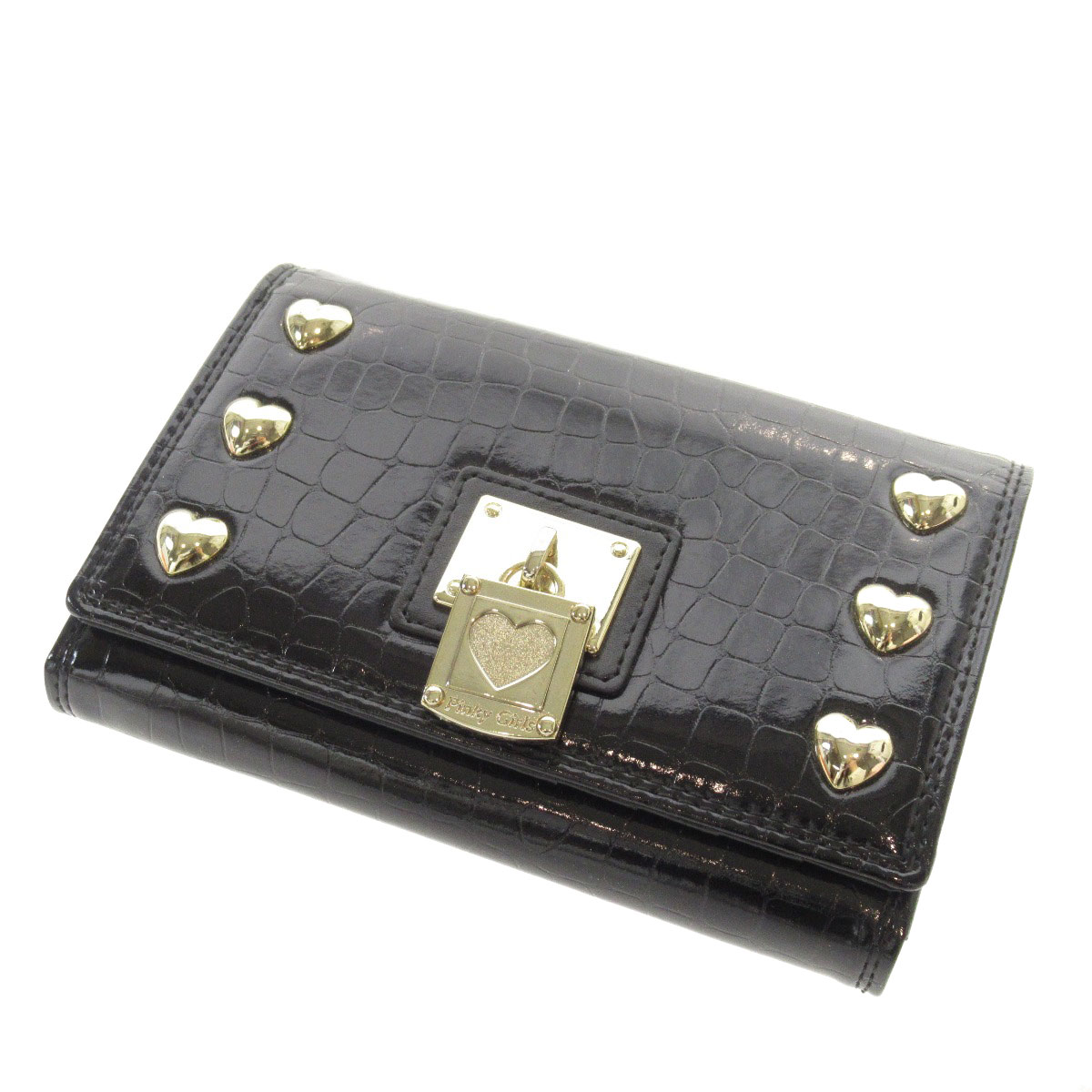 ピンキーガールズ ハートチャーム 二つ折り財布 小銭入れあり レディース ー ブラモ 欲しいブランド品がすぐ見つかる ネット通販サイト