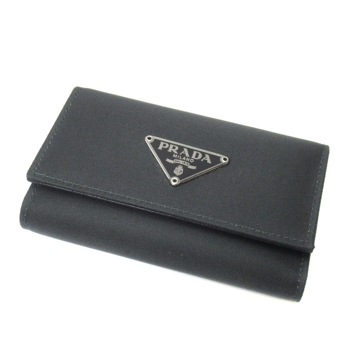 prada标志牌钥匙包男女通用