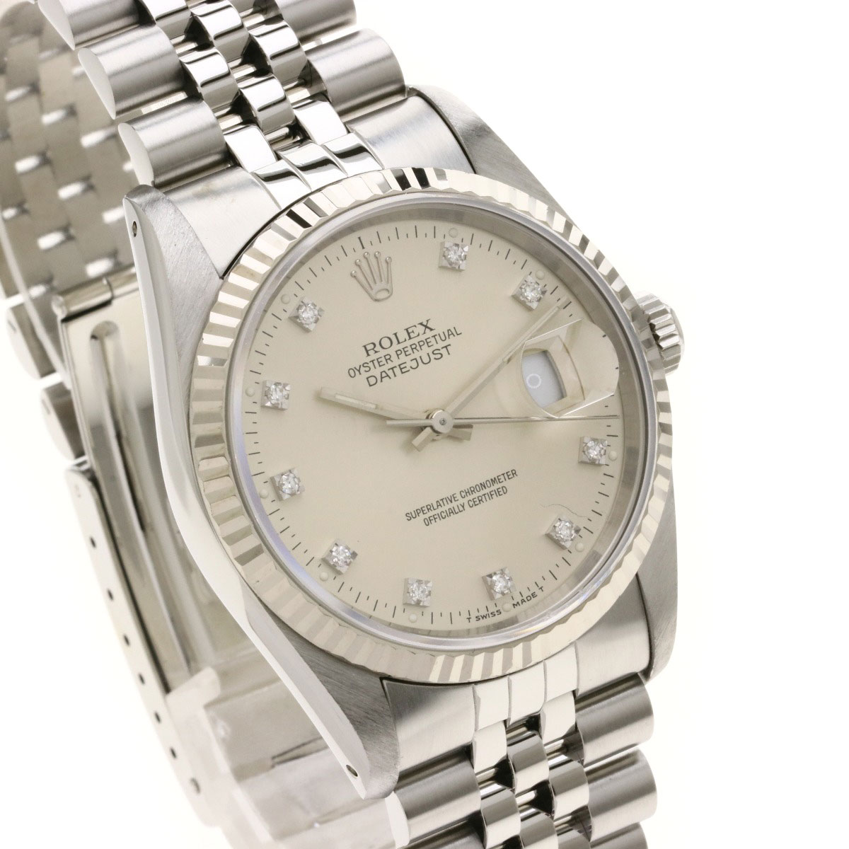 劳力士16234g datejust 10p钻石手表oh成品男士