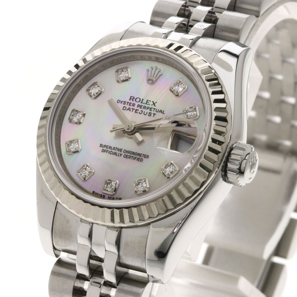 劳力士179174ng datejust 10p钻石手表女士