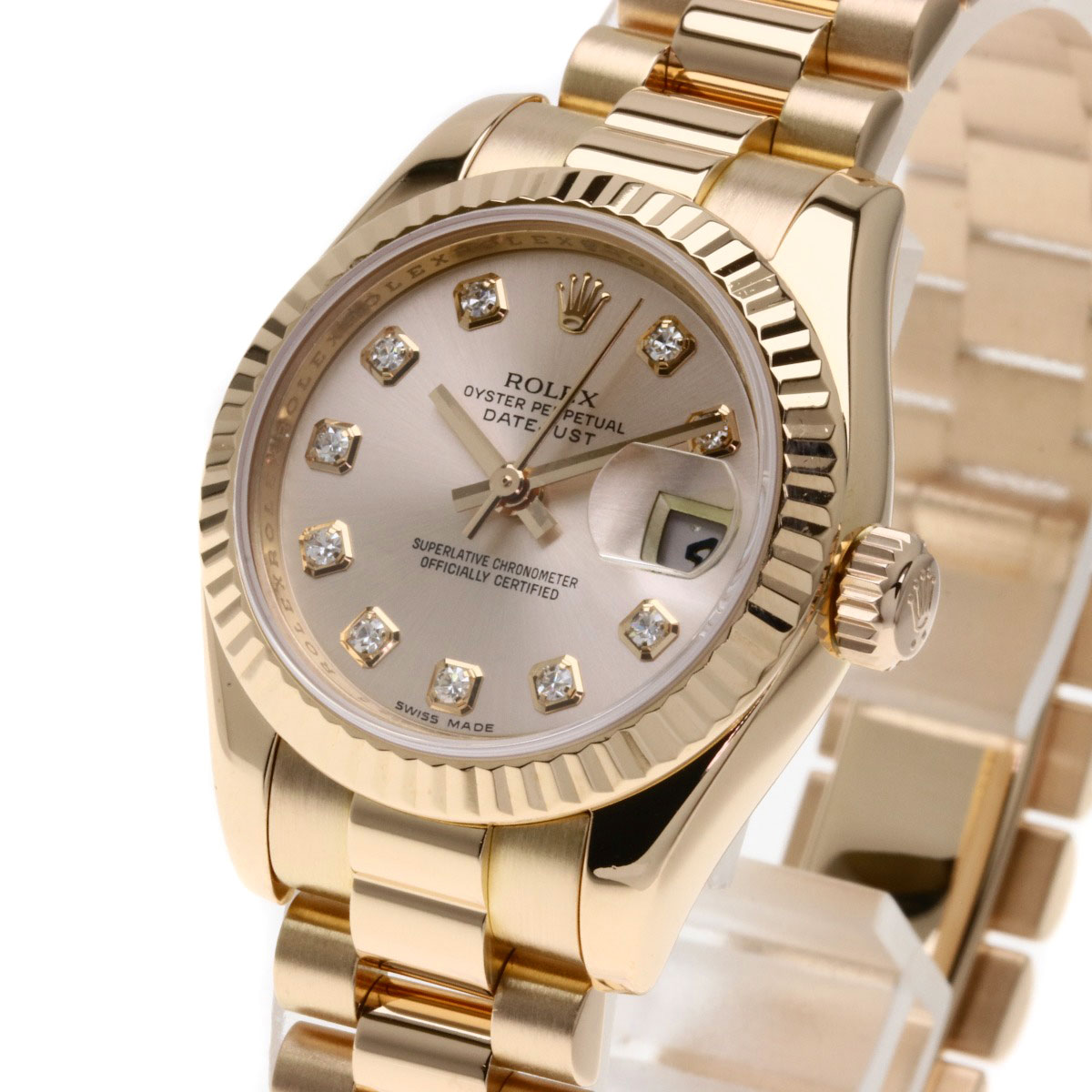 劳力士179175g datejust 10p钻石手表女士