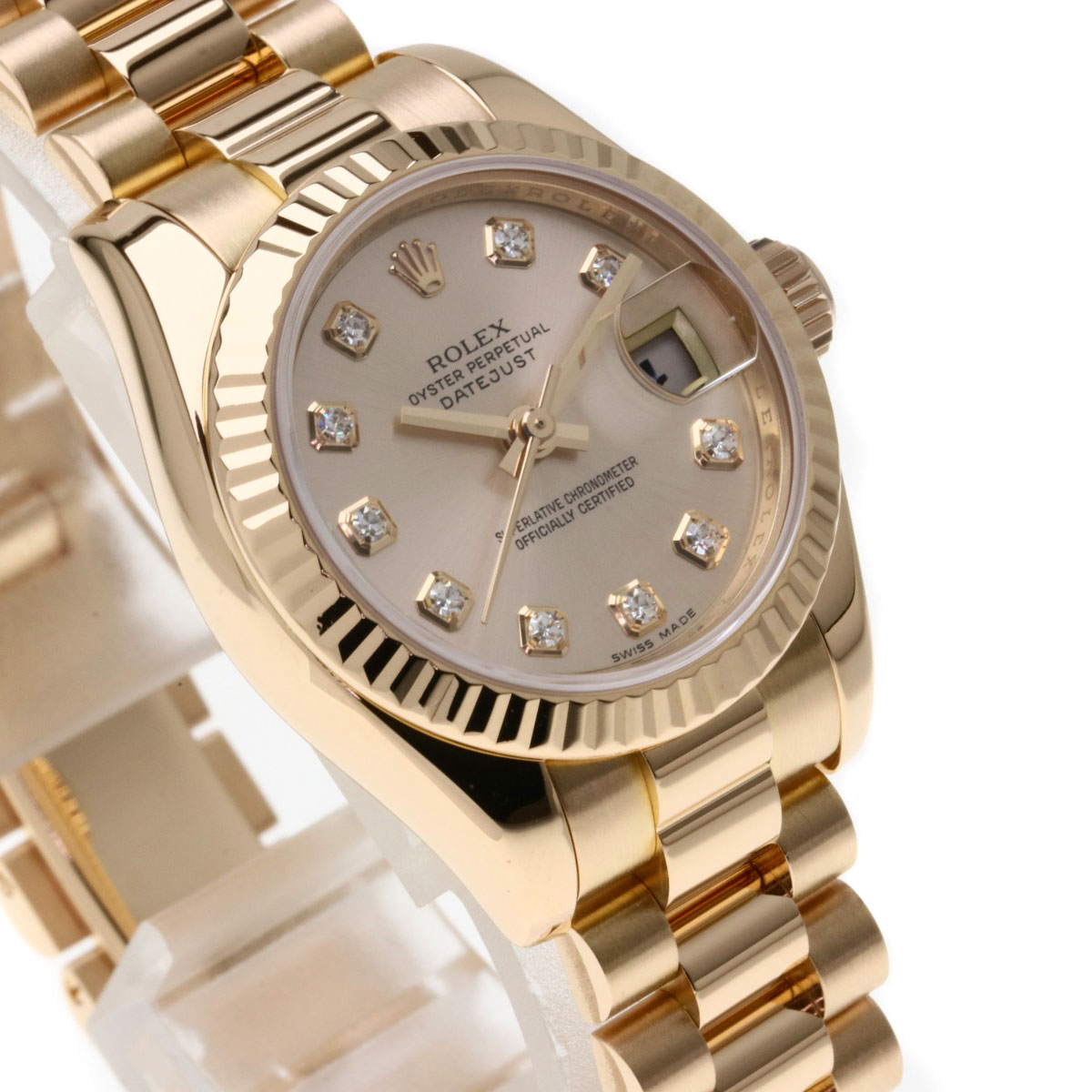 劳力士179175g datejust 10p钻石手表女士