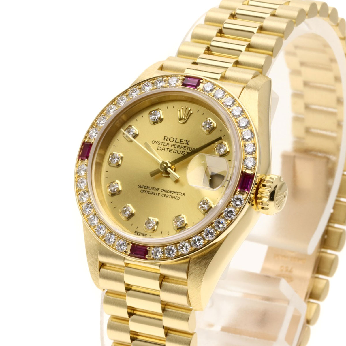 劳力士79068g datejust 10p钻石手表女士