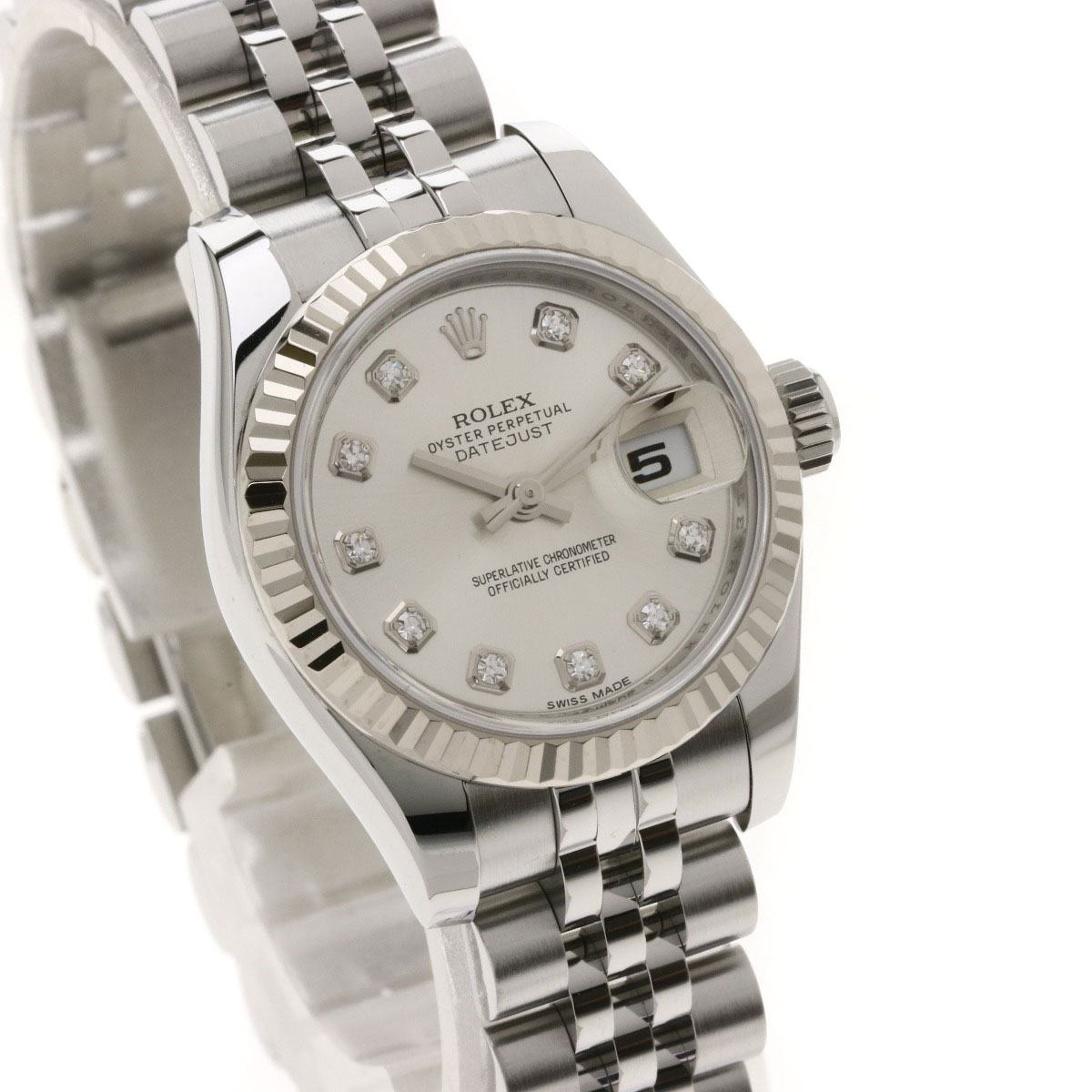 劳力士179174g datejust 10p钻石手表女士