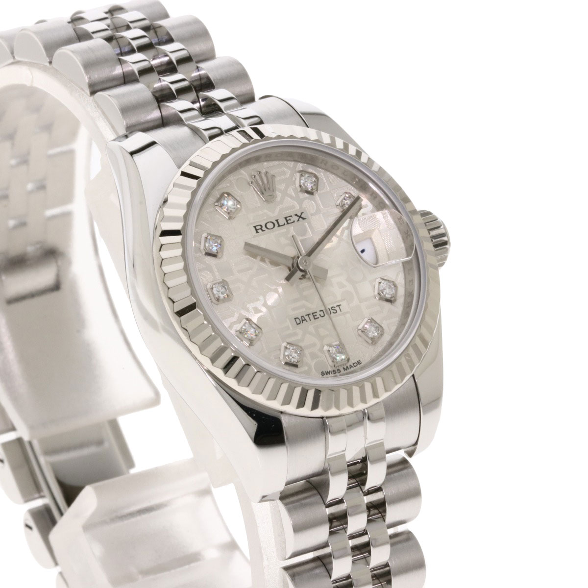 劳力士179174g datejust 10p钻石手表oh成品女士