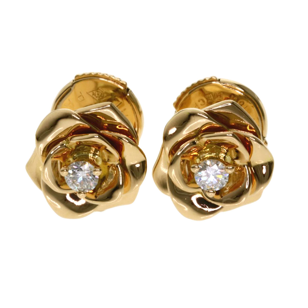 伯爵(piaget)玫瑰耳环钻石耳环女士