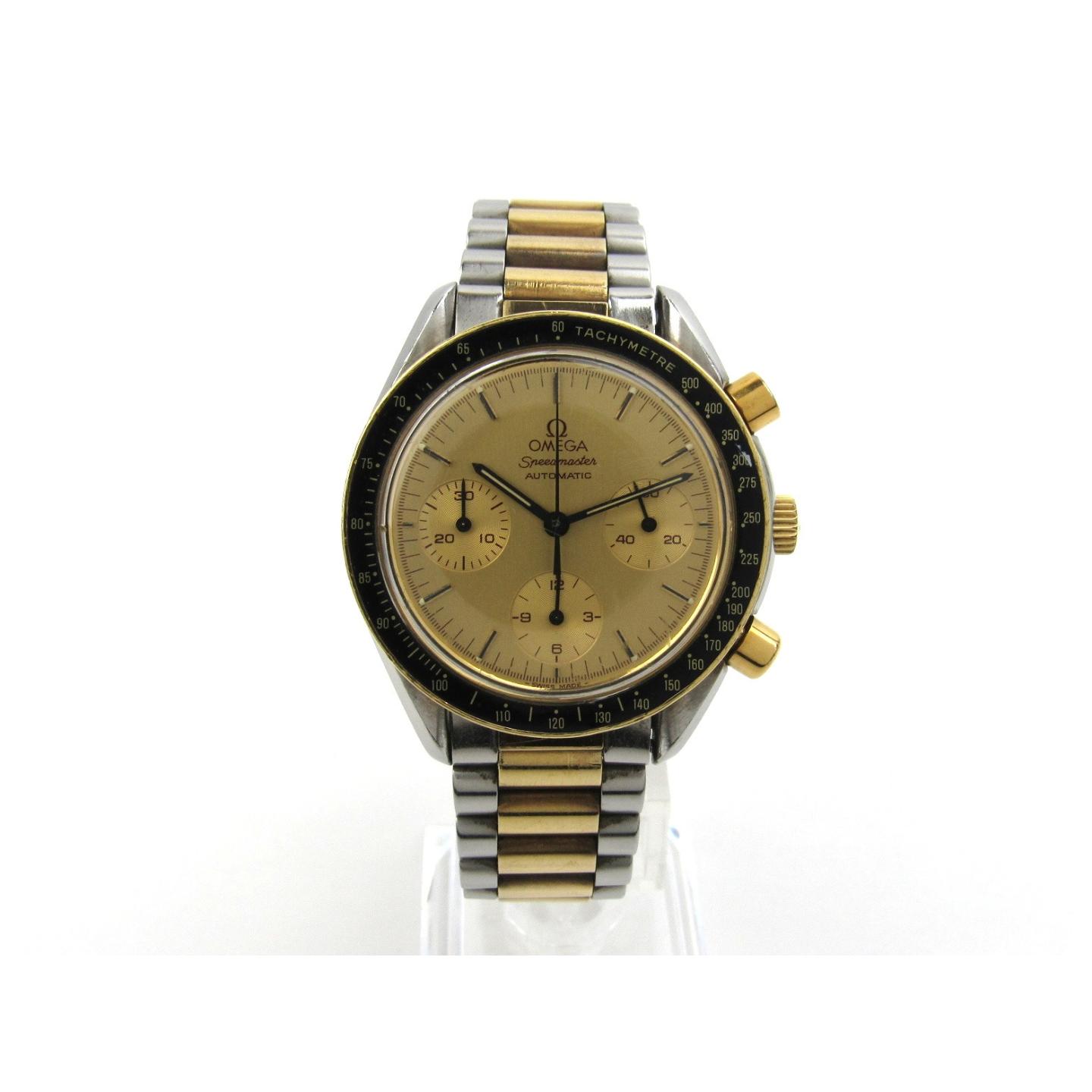 欧米茄欧米茄speed master手表金表k18yg(750)黄金x不锈钢