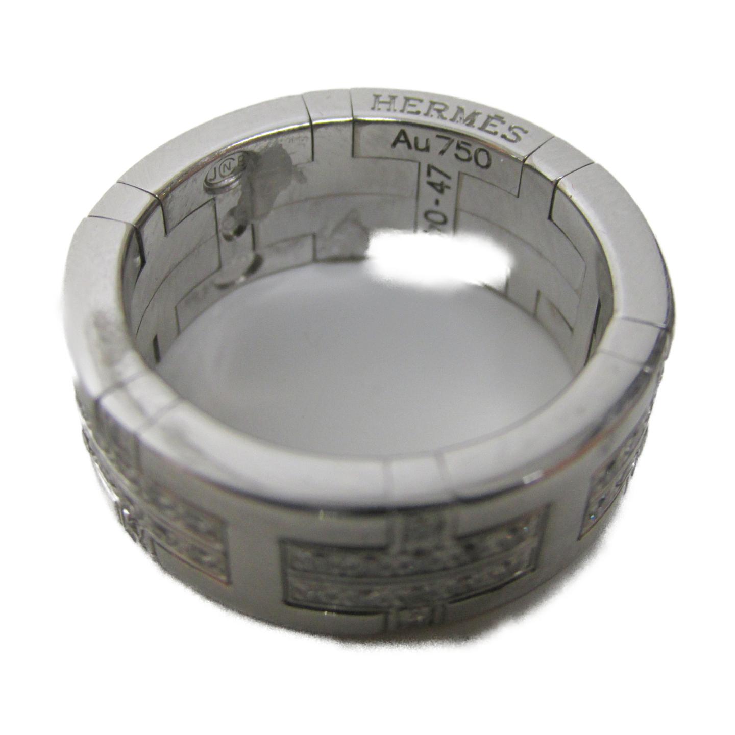 hermes hermes kilim钻石戒指戒指银k18wg(750)白金x da
