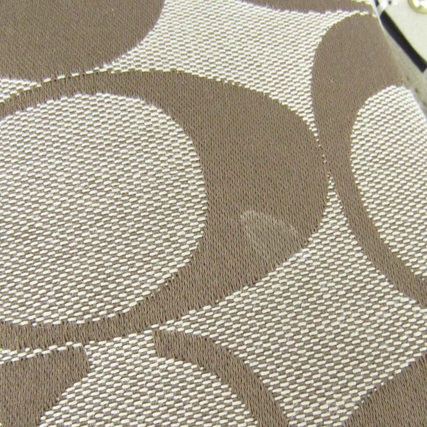 coach教练单肩包米色x棕色帆布x皮革[秒针] [等级b] lede