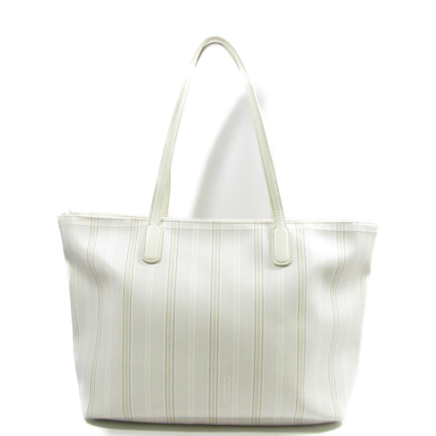 coach教练手提包23108白色x米色pvc [上一页] [等级a]女士们