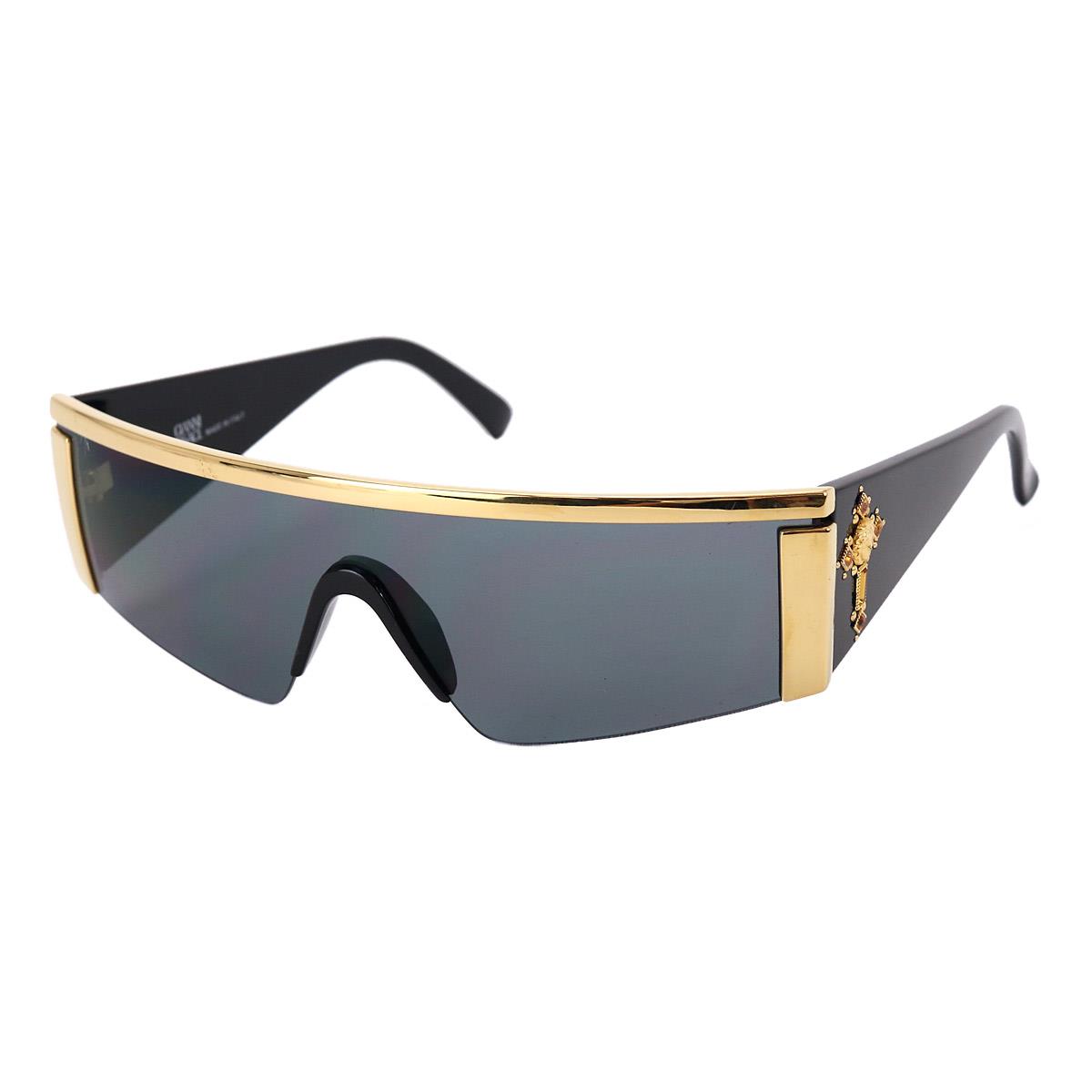 Gianni Versace sunglasses black gold 