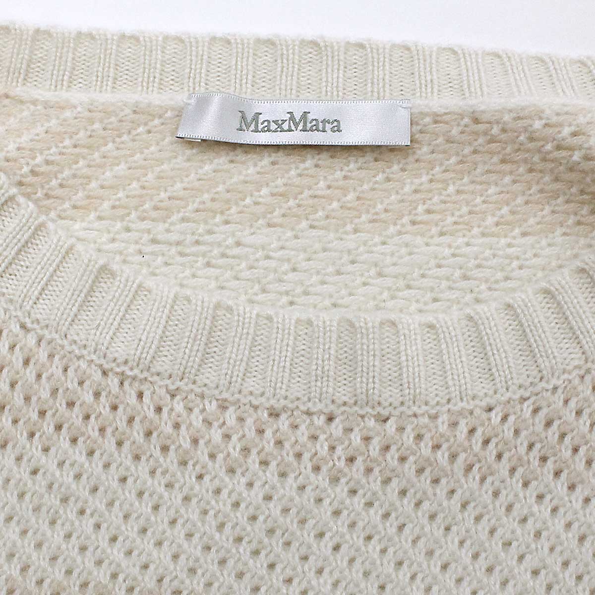マックスマーラ MaxMara セーター ニット カシミア 長袖 ボーダー ...
