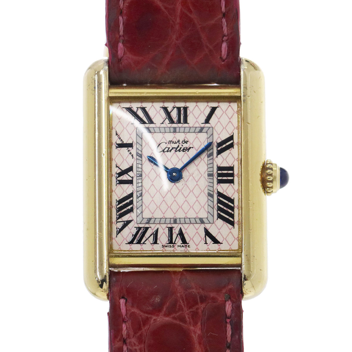 カルティエ Cartier マストタンク アクアリーノ レディース 腕時計 ピンク 文字盤 腕時計 ー ブラモ 欲しいブランド品がすぐ見つかる ネット通販サイト