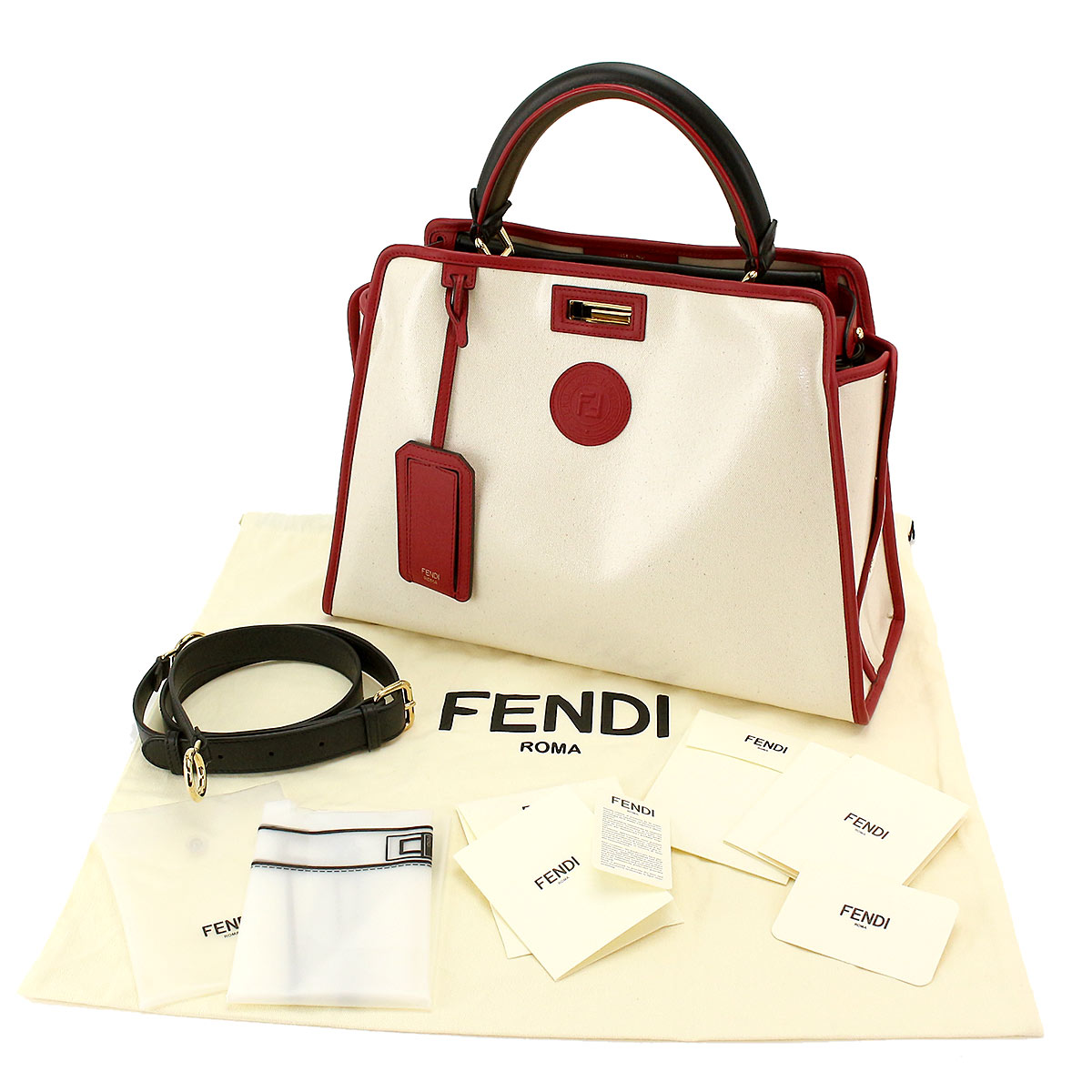 日本人気超絶の  ピーカブー　ディフェンダー　セット　難あり FENDI ハンドバッグ