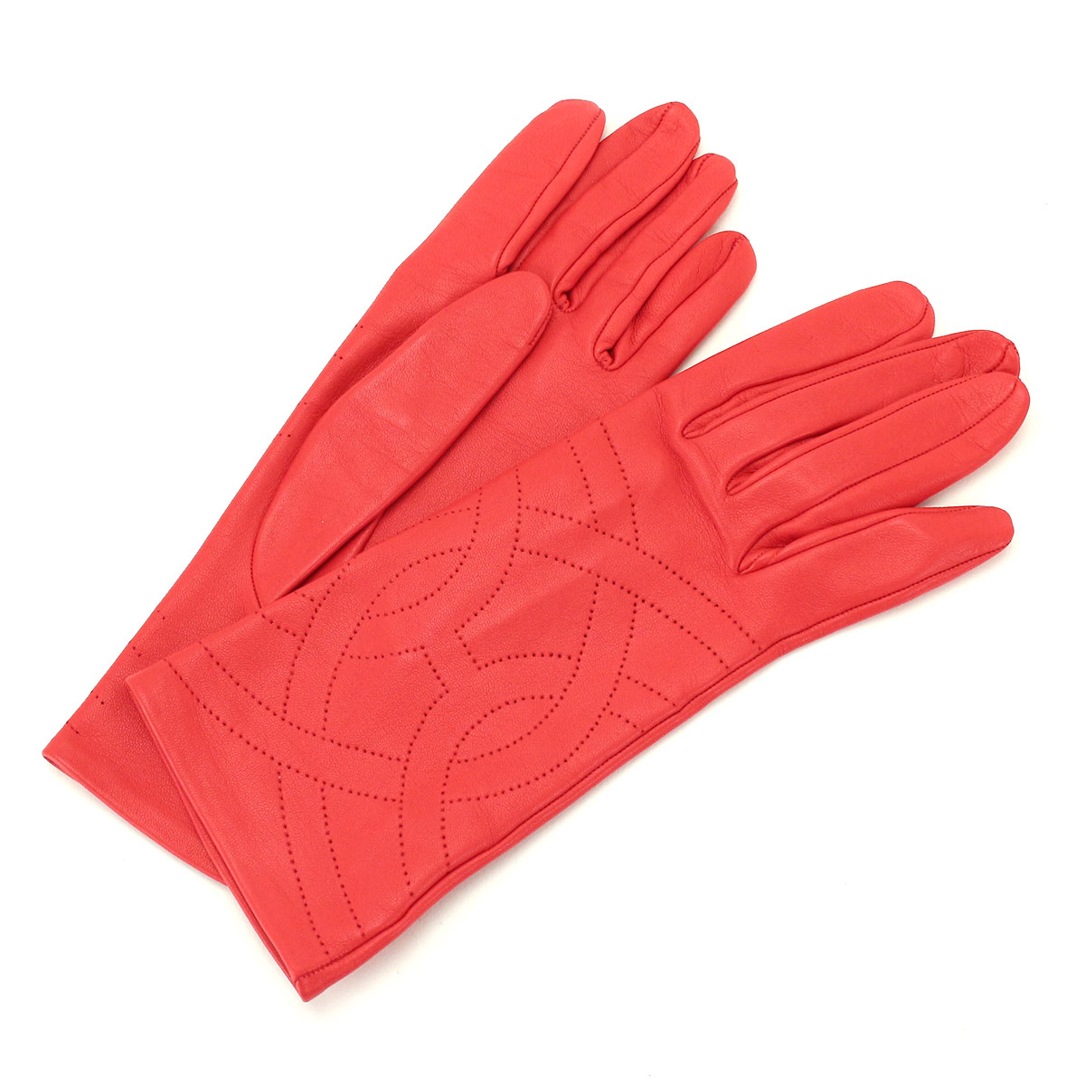 エルメス Hパンチング グローブ 手袋 赤 RED - lveb-vzw.be