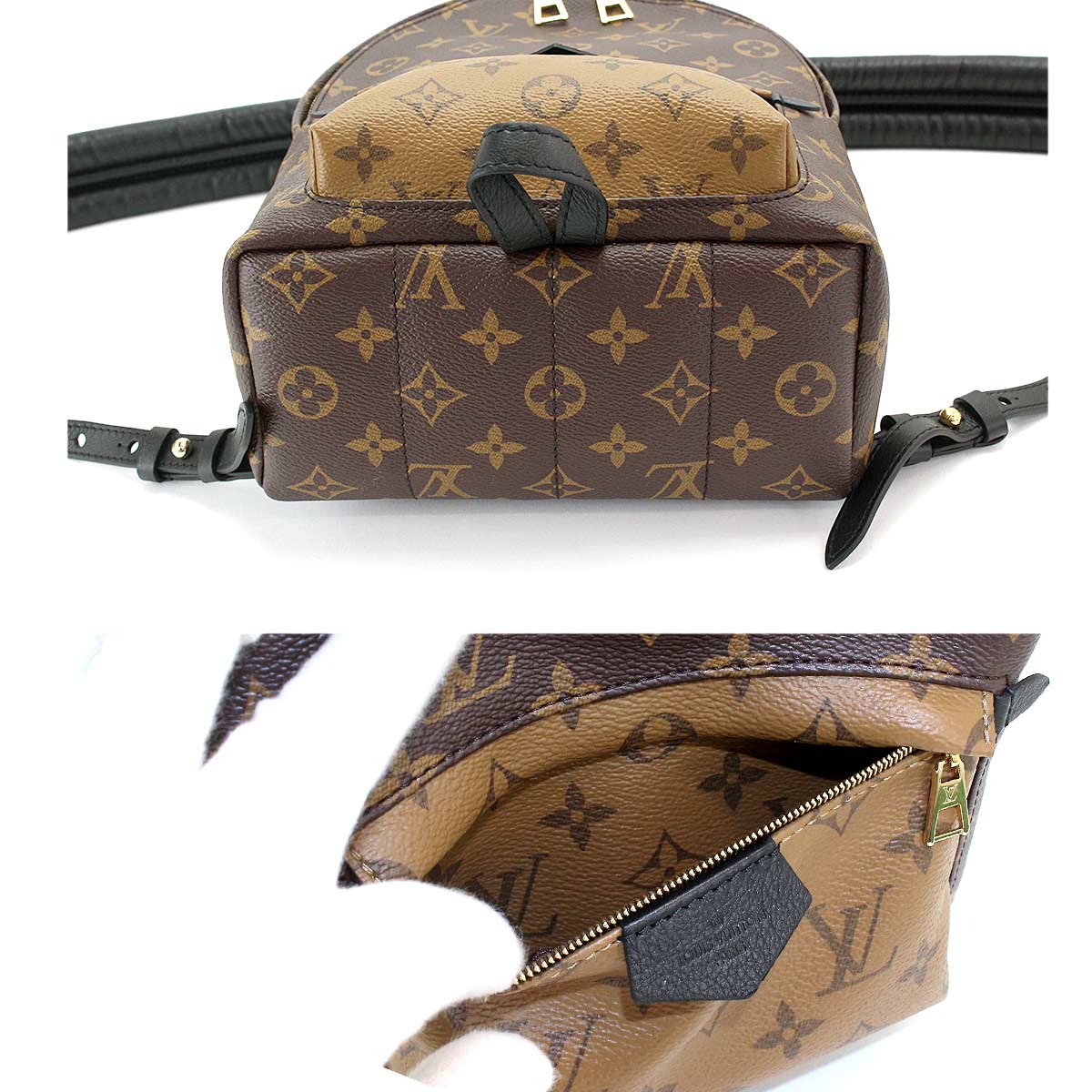 未使用的展品路易威登monogram reverse palm springs背包pm [品牌]