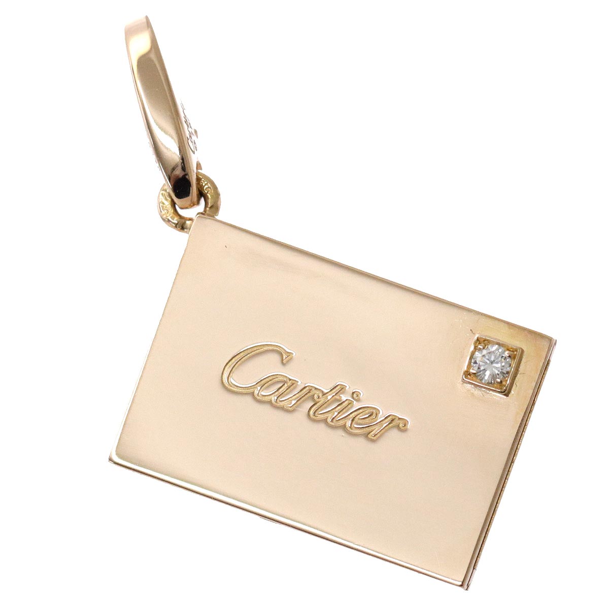 カルティエ レターモチーフ ダイヤ チャーム K18pg 18金ピンクゴールド 750 ペンダントトップ Cartier Bj ー ブラモ 欲しいブランド品がすぐ見つかる ネット通販サイト