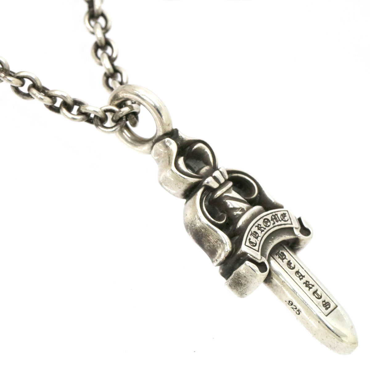 ブランドおしゃれ Chrome Hearts クロムハーツ ダブルダガー ネックレス ペンダント 144 ブランドアクセ 鈴鹿 併売品 144 0504 03ls 新商品 News17today Com