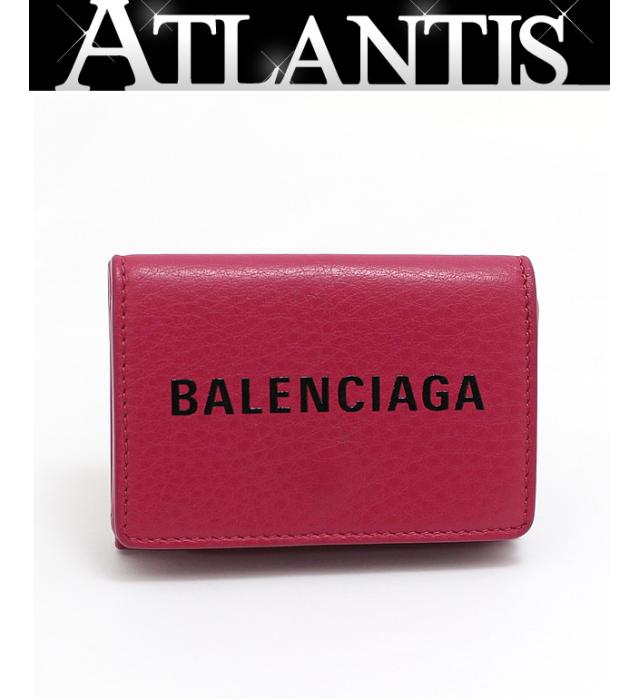 バレンシアガ Balenciaga 三つ折りコンパクト財布 ミニウォレット ピンク系 ー ブラモ 欲しいブランド品がすぐ見つかる ネット通販サイト