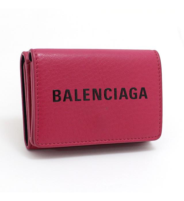 バレンシアガ Balenciaga 三つ折りコンパクト財布 ミニウォレット ピンク系 ー ブラモ 欲しいブランド品がすぐ見つかる ネット通販サイト