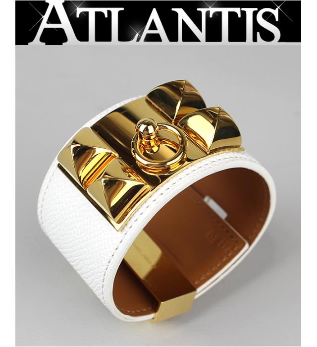 銀座 エルメス コリエドシアン M刻印 ブレスレット エプソン 白 ー ブラモ 欲しいブランド品がすぐ見つかる ネット通販サイト