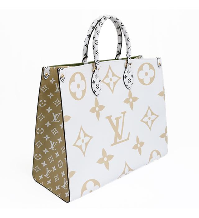 Ginza store New Louis Vuitton 19SS summer capsule on the go Giant monogram creme tote bag ー The ...