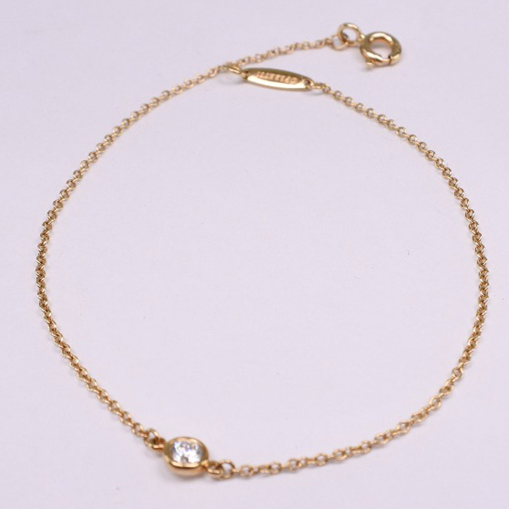 tiffany&co.tiffany byzayard 1p钻石k18黄金女士手链[使用] a   rank