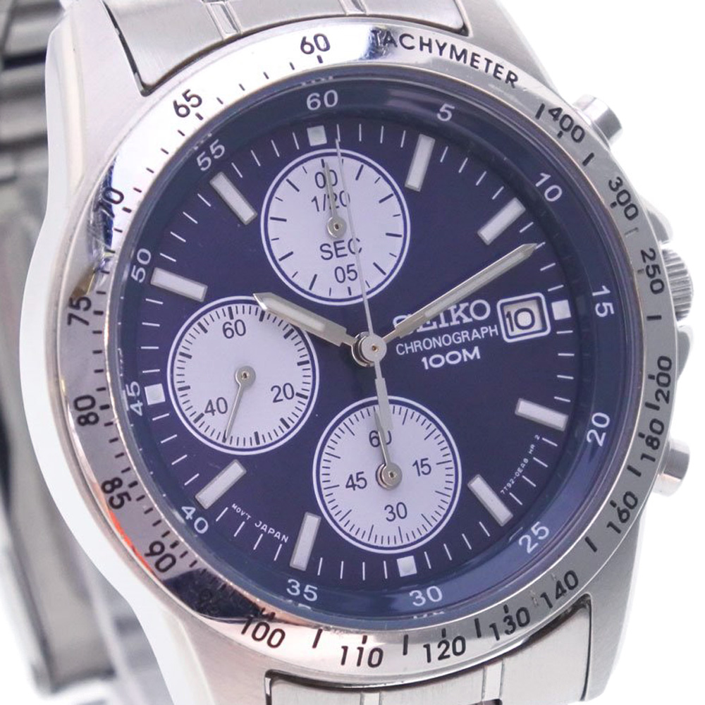 seiko セイコー ★ 7t92-0dw0 ステンレススチール シルバー クオーツ