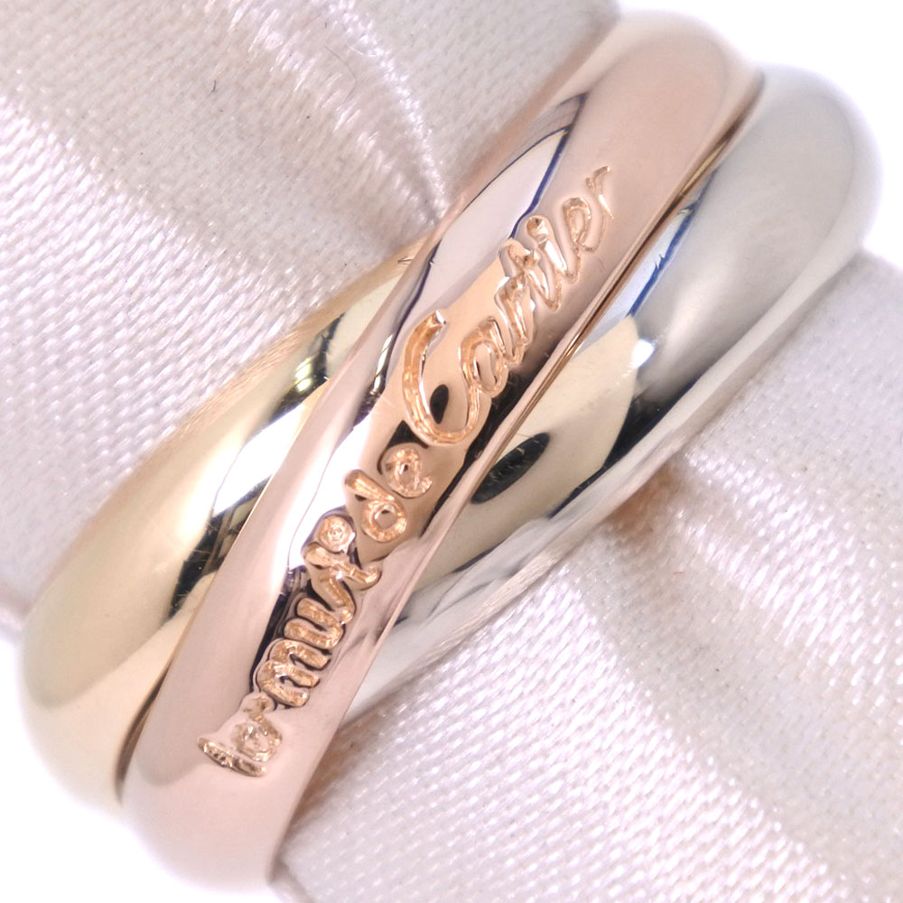 卡地亚cartier trinity戒指k18金no.