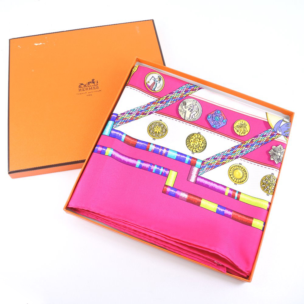 hermes爱马仕carre 90丝绸粉红女装围巾[上一页] a  排名