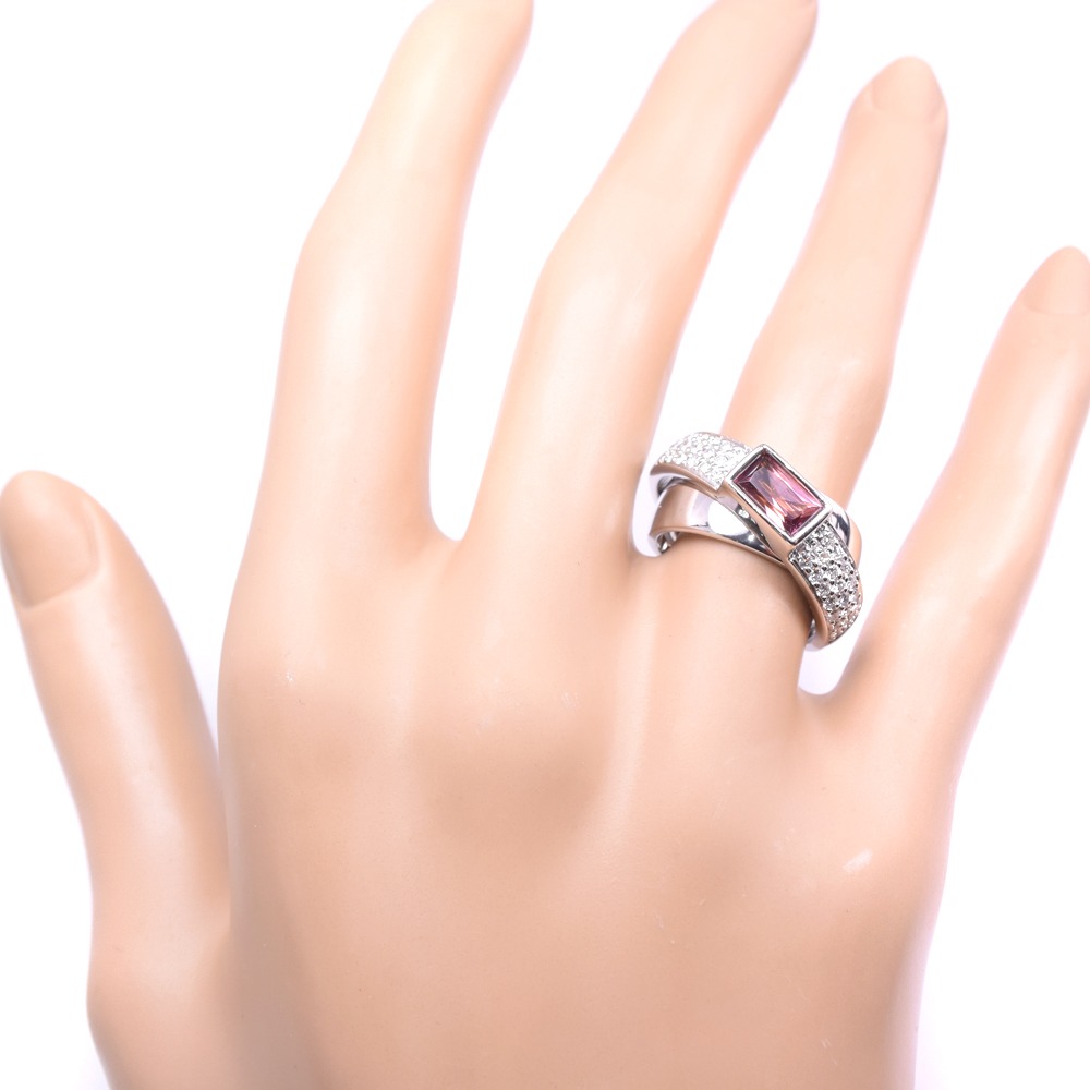 piaget伯爵钻石k18白金x电气石no.11女士戒指和戒指[上一页] sa等级