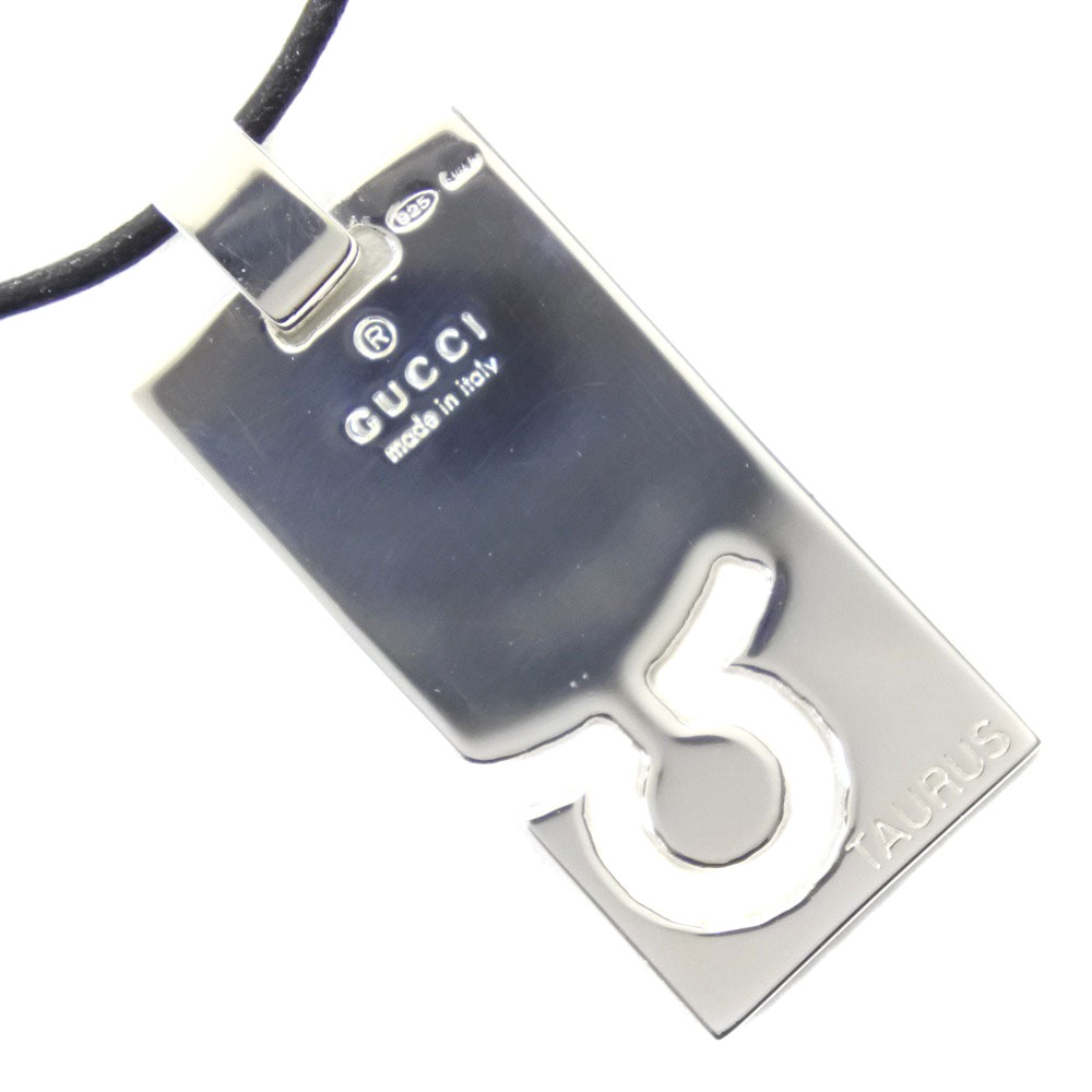 Gucci グッチ 牡牛座 星座 シルバー925 ユニセックス ネックレス 中古 Aランク ー The Best Place To Buy Brand Bags Watches Jewelry Bramo