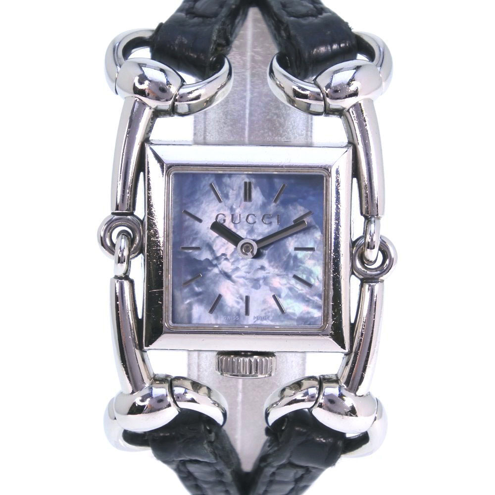 GUCCI Gucci Signoria 116.5 Stainless Steel × Leather Black Quartz Women's  Black Shell Dial Watch [Pre] ー The best place to buy Brand Bags Watches  Jewelry, Bramo!