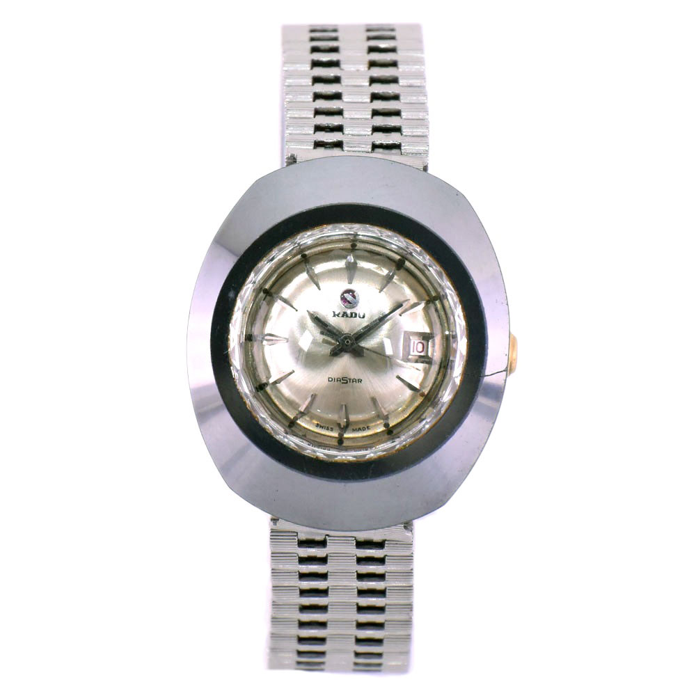 rado雷达diastar水封不锈钢自动女式银色表盘[上一页]