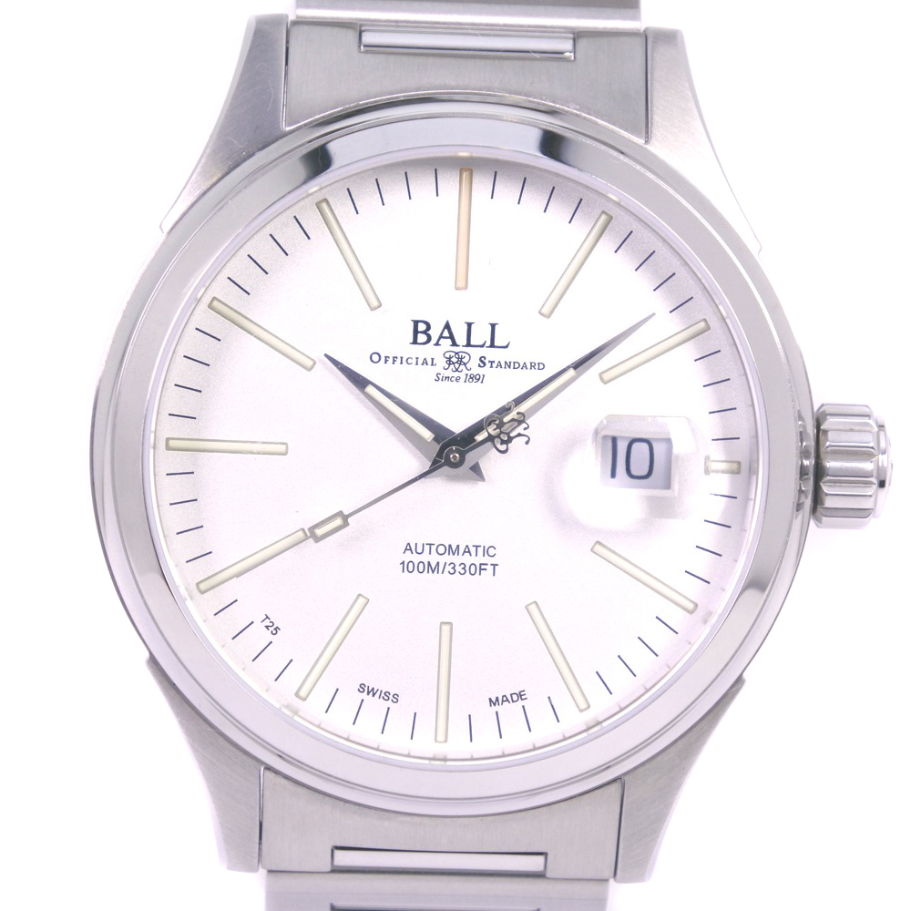 Ballwatch ボールウォッチ ストークマン エンタープライズ Nm21c S5j Wh ステンレススチール 自動巻き メンズ シルバー文字盤 腕時計 中古 A ランク ー ブラモ 欲しいブランド品がすぐ見つかる ネット通販サイト