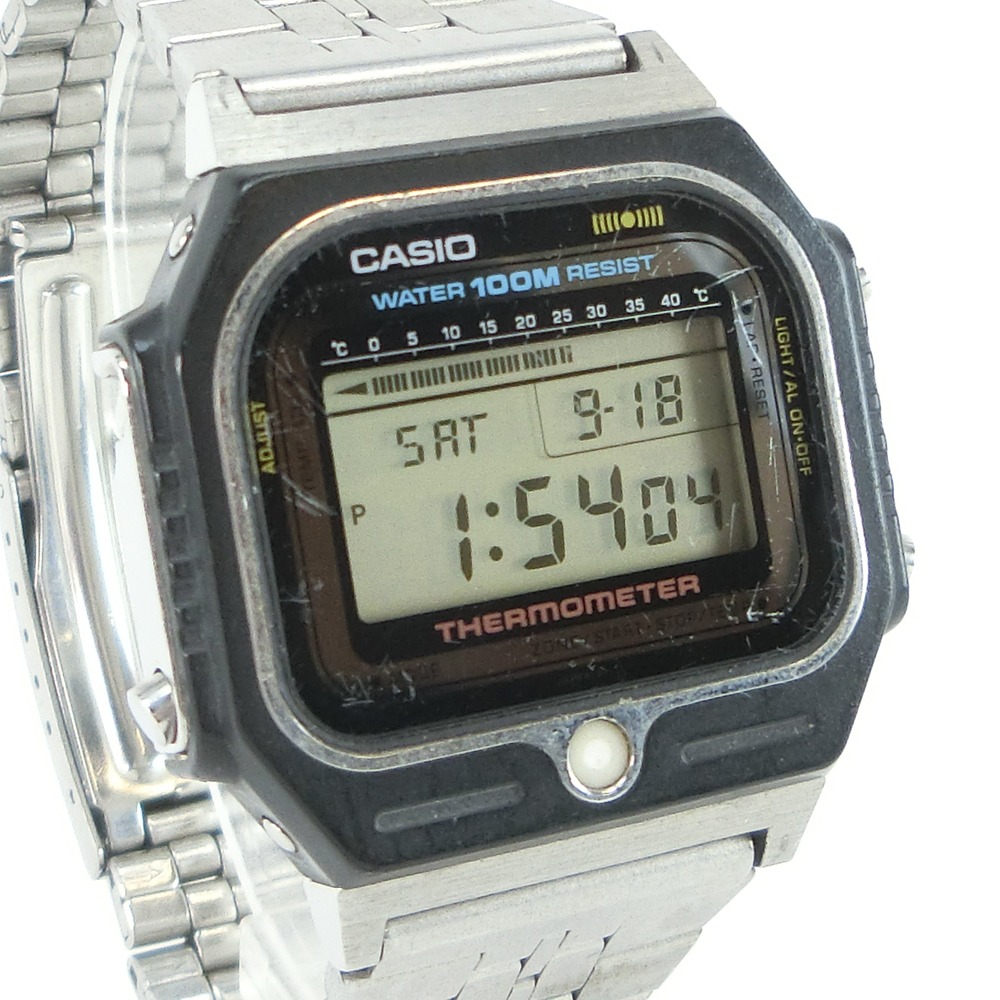 レトロ カシオ CASIO THERMOMETER TS-3000 時計 腕時計(デジタル