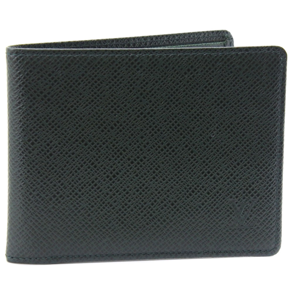 Louis Vuitton ルイ ヴィトン ポルトビエ 3ヴォレ 札入れ M タイガ グリーン メンズ 二つ折り財布 中古 ー ブラモ 欲しいブランド品がすぐ見つかる ネット通販サイト