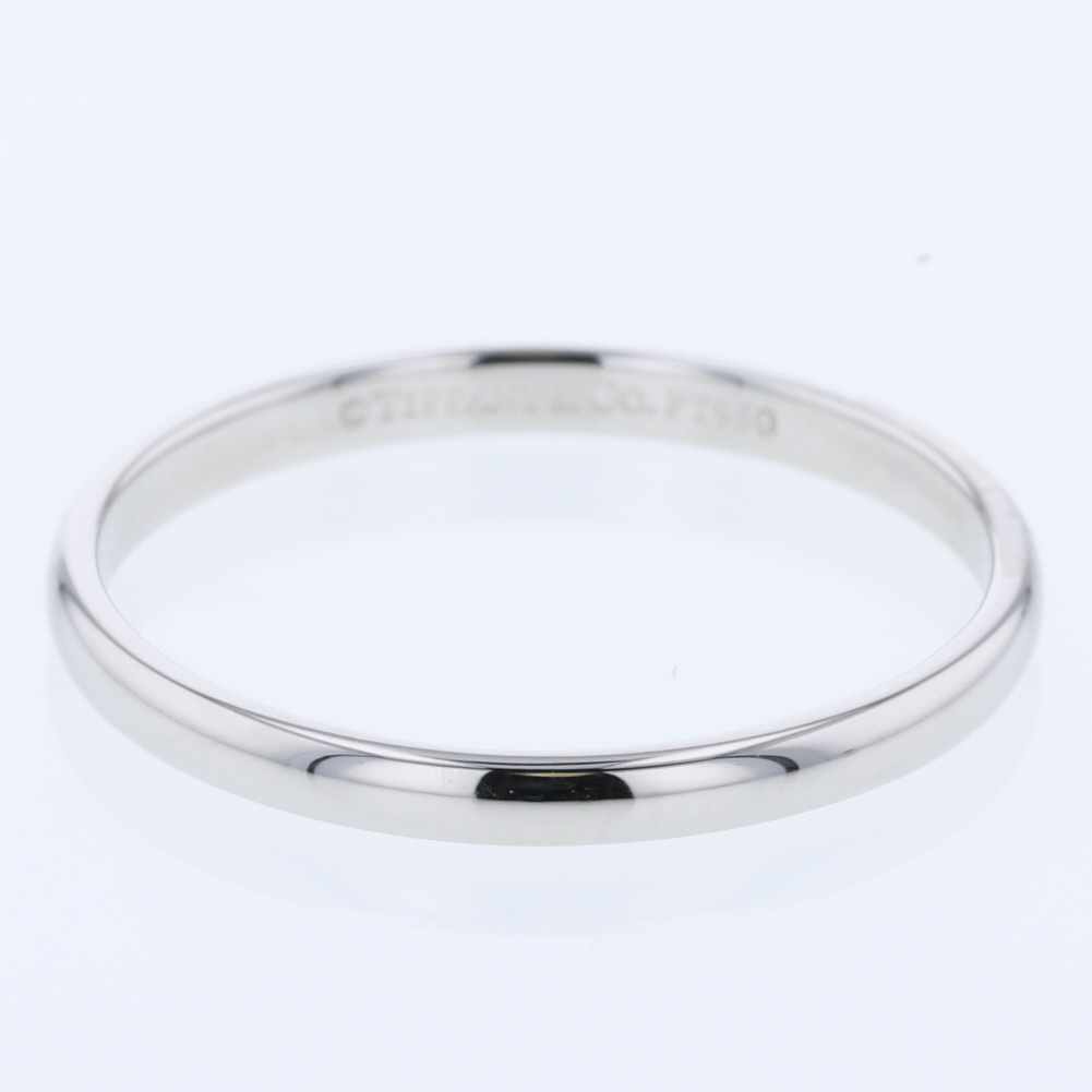 蒂芙尼tiffany&co.classic band约2毫米戒指/戒指铂金pt950 no.