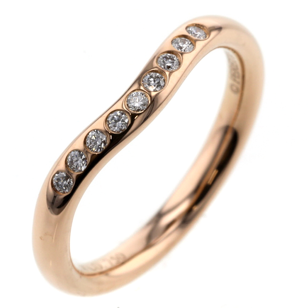 レビュー高評価の商品 レディース リング 指輪 ティファニー ダイヤモンド ゴールド カーブドバンド エルサペレッティ Ywrp Tiffany Co K18ピンクゴールド ダイヤモンド K 9p 5号 純正卸し売り Cleber Com
