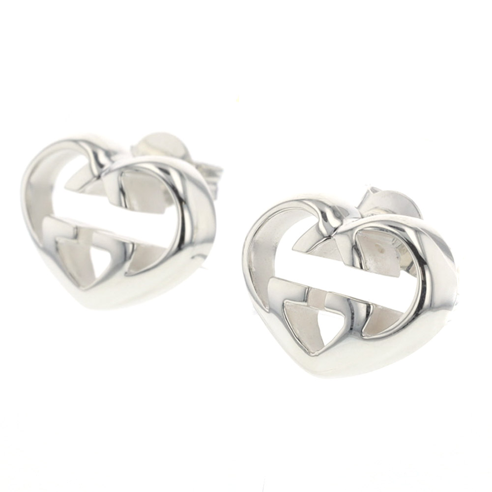 gucci interlocking earrings silver