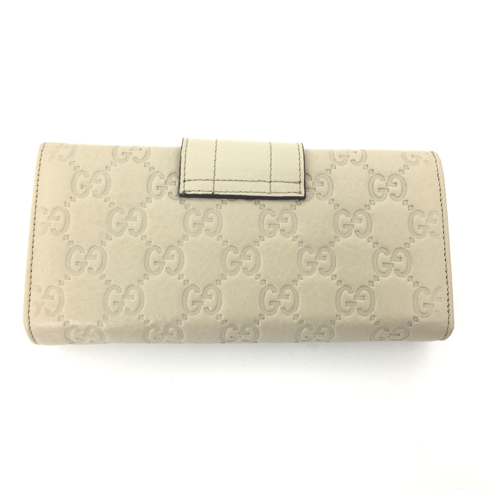 Gucci GUCCI Gucci Shima long wallet leather beige ladies ー The best place to buy Brand Bags Watches Jewelry, Bramo!