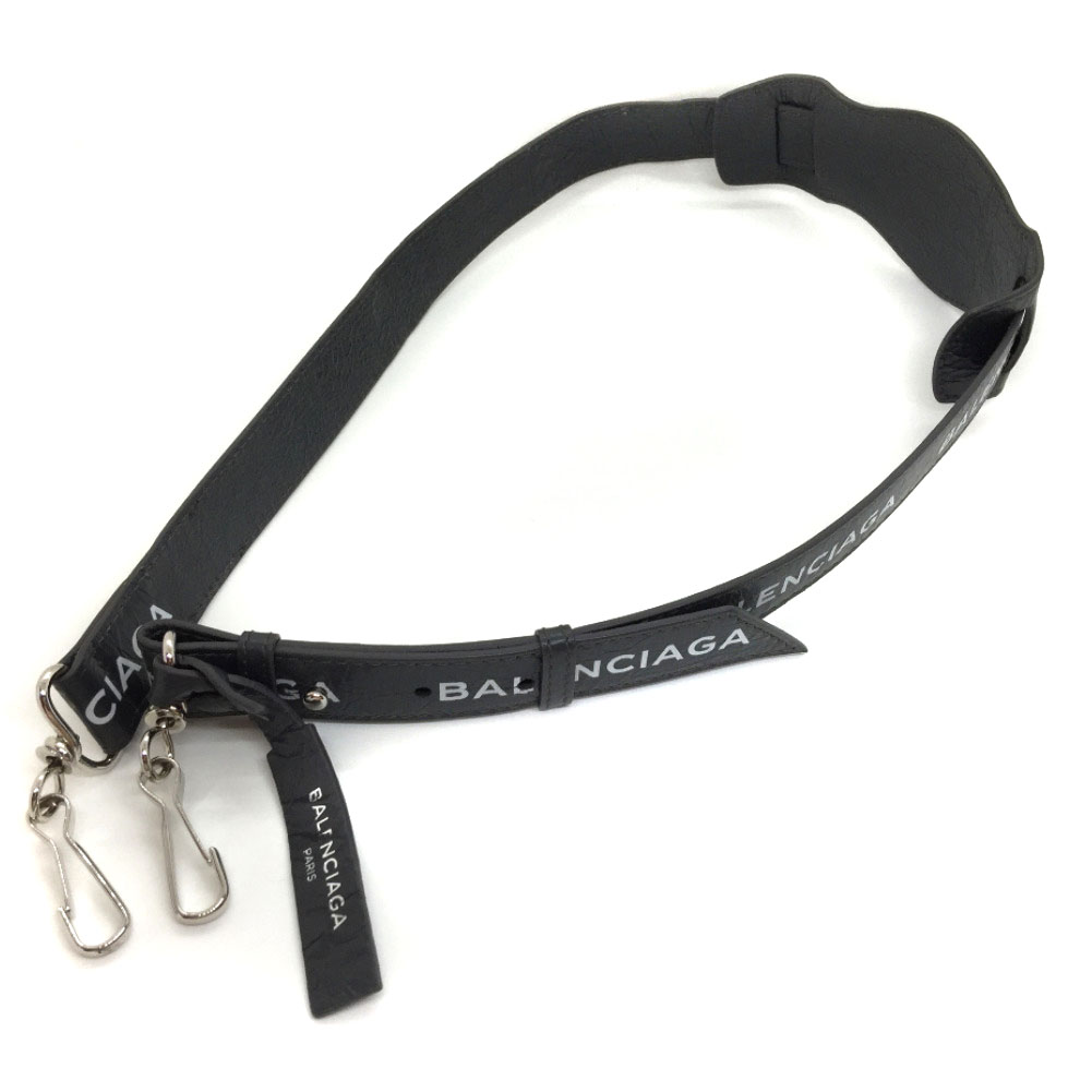 balenciaga logo shoulder strap