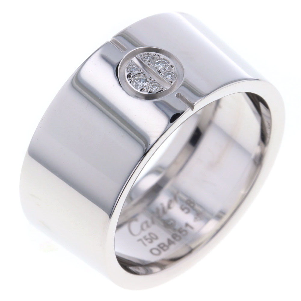 カルティエ Cartier ラブコーン リング 指輪 K18ホワイトゴールド ダイヤモンド ダイヤモンド 18号 シルバー メンズ K ー ブラモ 欲しいブランド品がすぐ見つかる ネット通販サイト